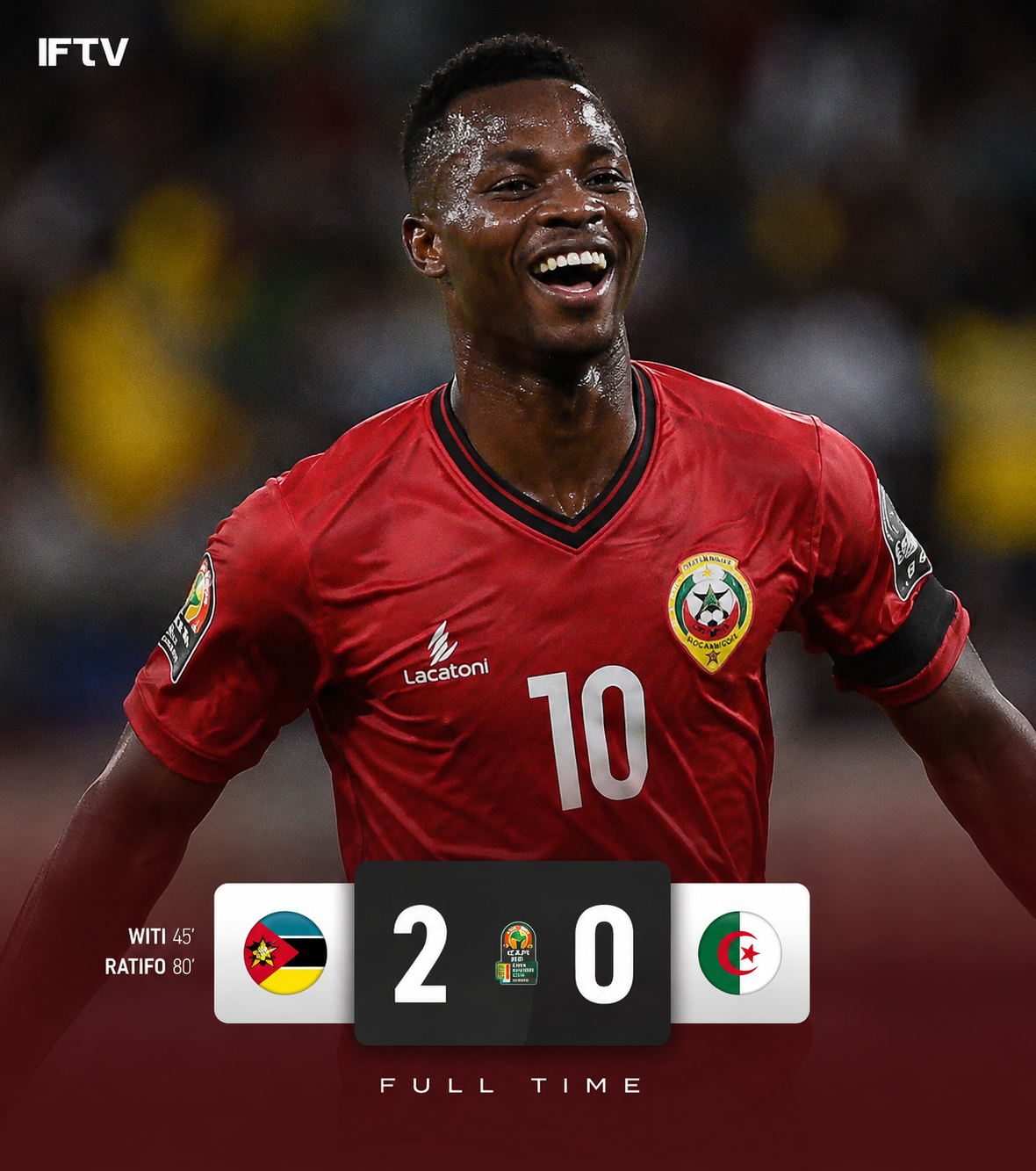 Jogador em plano de fim de jogo