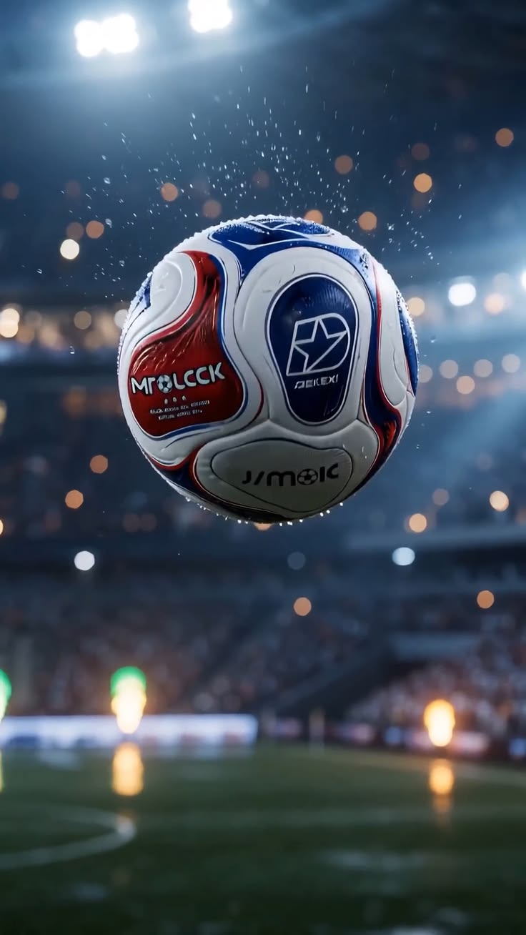 Bola em suspensão no estádio